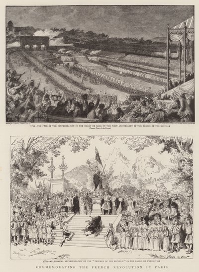 Herdenking van de Franse Revolutie in Parijs door Adrien Emmanuel Marie